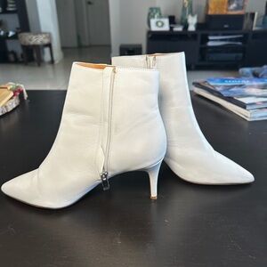 White Halogen booties